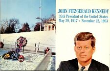 John Fitzgerald Kennedy Grave Arlington National Cemetery Virginia Postcard picture