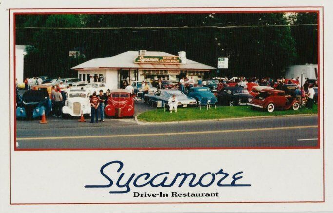 1990\'s Postcard - The Sycamore Drive-In Restaurant - Bethel CT