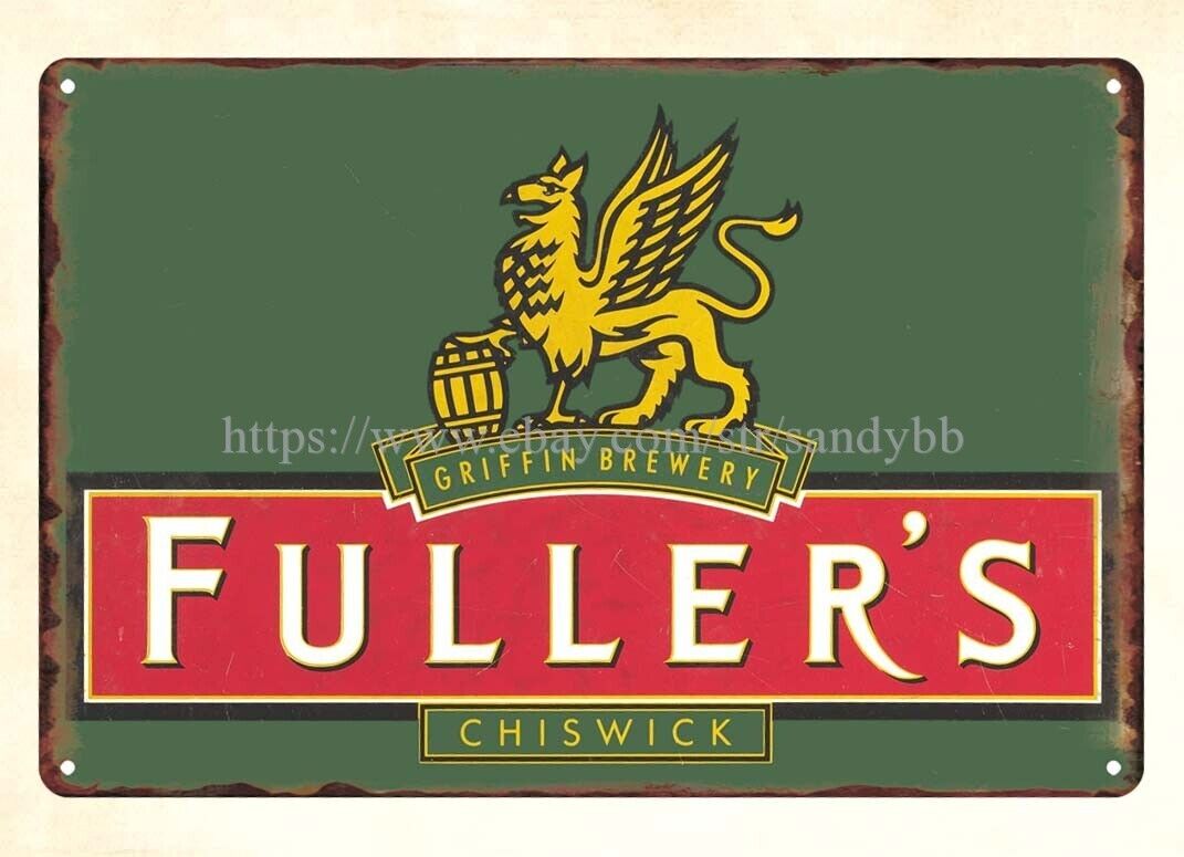 Griffin Brewery Fuller\'s Chiswick metal tin sign contemporary metal wall art
