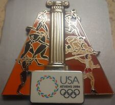 2004 ATHENS OLYMPIC ACROPOLIS PIN USOC USA TEAM LOGO PIN RARE VHTF COLLECTABLE  picture