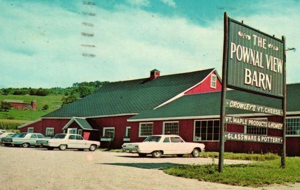 Vintage Postcard - 1975 Pownal View Barn Store Vermont Marketplace  VT #10314