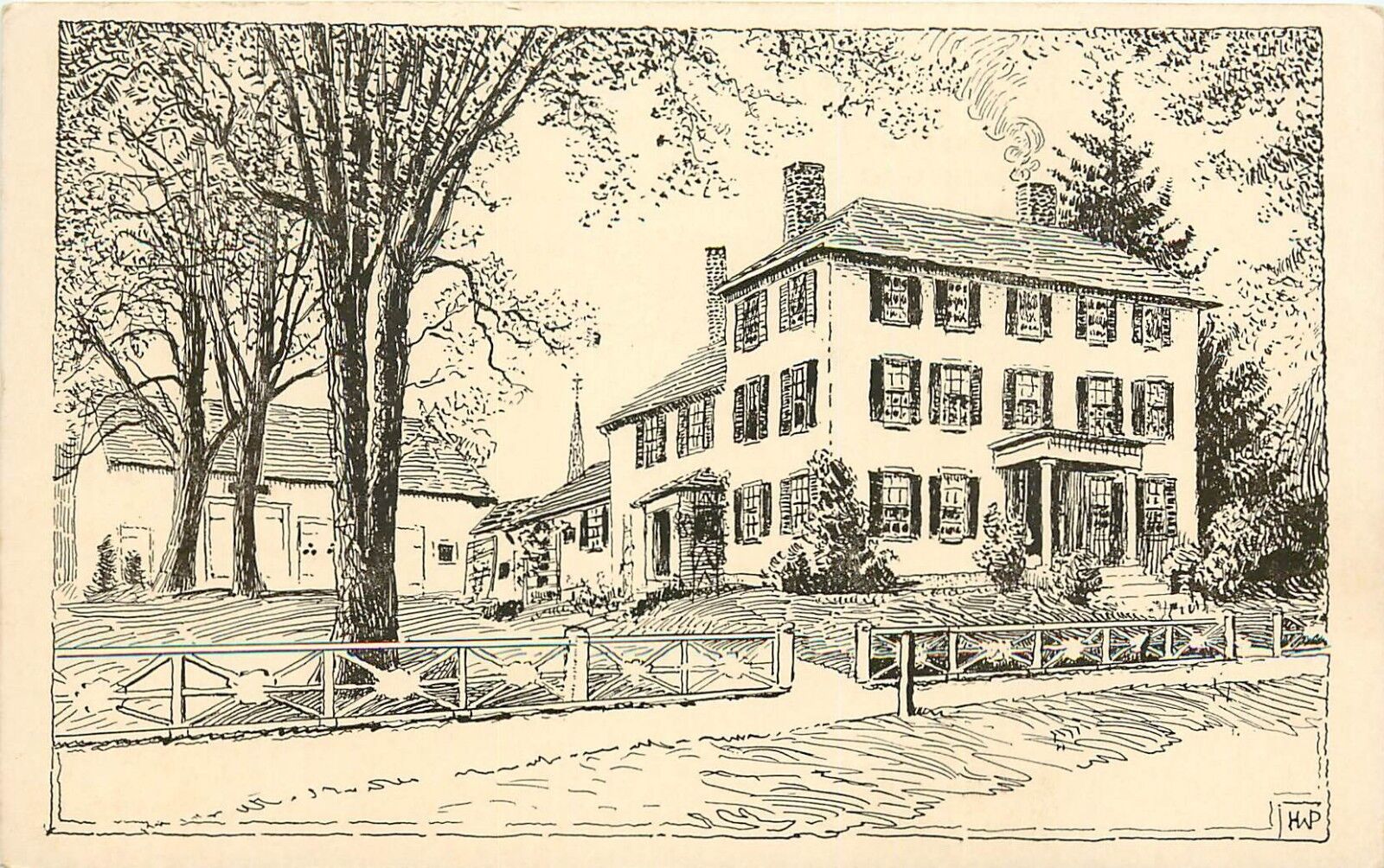 Deacon Amos Blanchard House Andover Historical Society MA Massachusetts Postcard