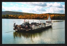 Postcard Fort Ticonderoga Ferry Shoreham Vermont New York cable picture