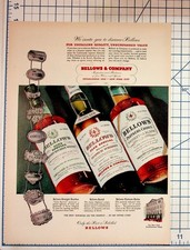 Bellows & Company Vintage 1930s Alcohol Ad Bourbon Scotch Whiskey NYC picture