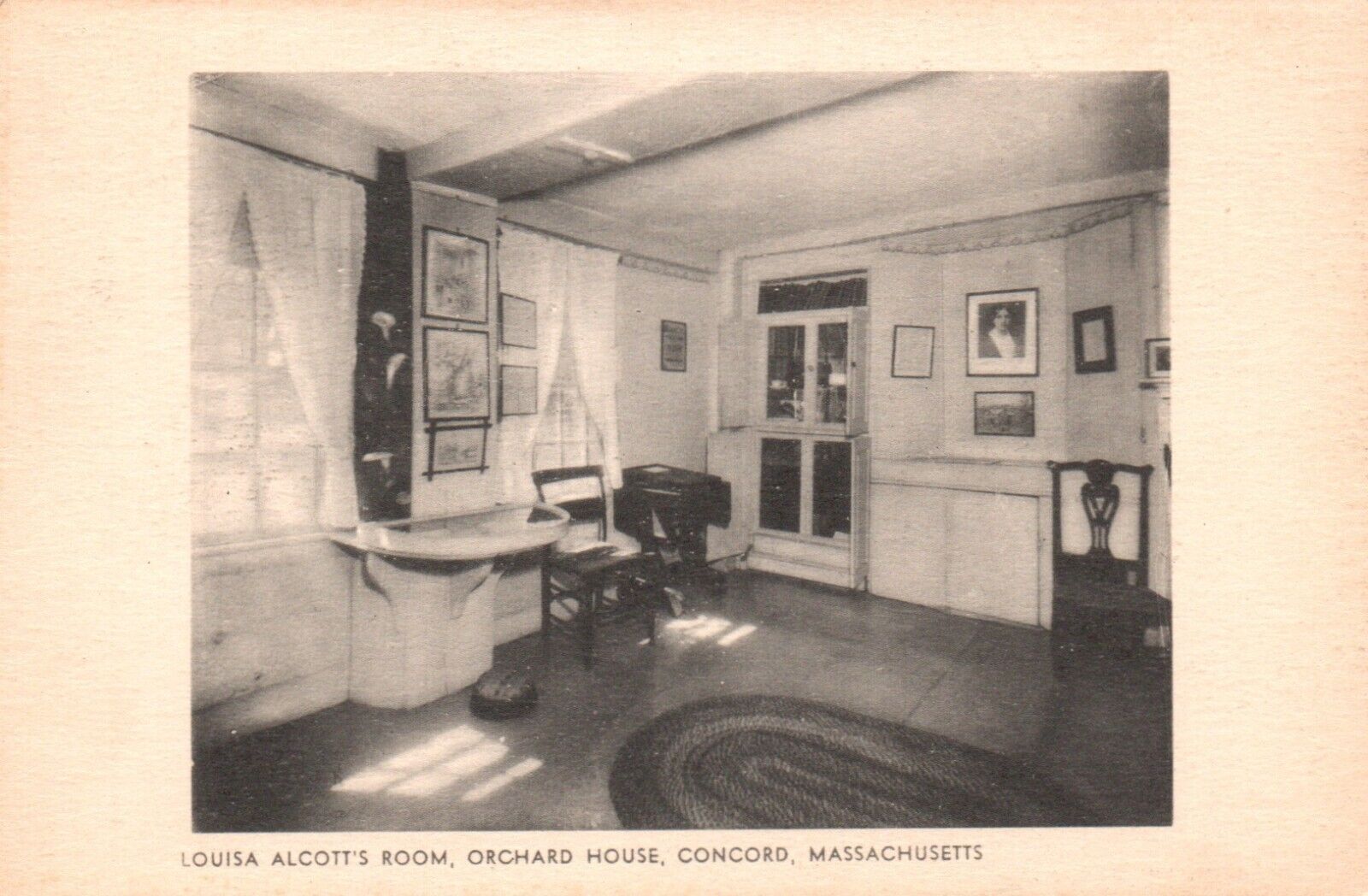Postcard MA Concord Louisa Alcotts Room At Orchard House Vintage PC H6120