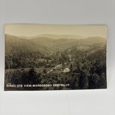 RPPC Postcard Windham Co, Bird’s Eye View, Wardsboro Vermont, VT picture