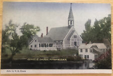 Pittsfield NH Catholic Church New Hampshire Merrimack County Swallow Postcard picture