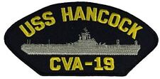 USS HANCOCK CVA-19 PATCH NAVY SHIP ESSEX CLASS AIRCRAFT CARRIER FIGHTING HANNAH picture