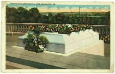 Tomb Of The Unknown Soldier Memorial Arlington Virginia VA Vintage Postcard picture