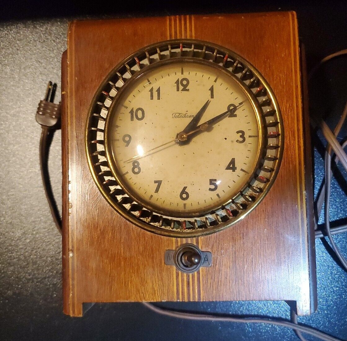 Vintage Pre-War Warren Telechron \'Controlla\' 8B51 Used Working Clock