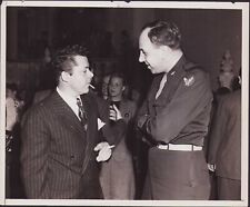 8x10 Vintage Candid Photo Makeup Artist Perc Westmore & Actor Robert Foulk 1945 picture