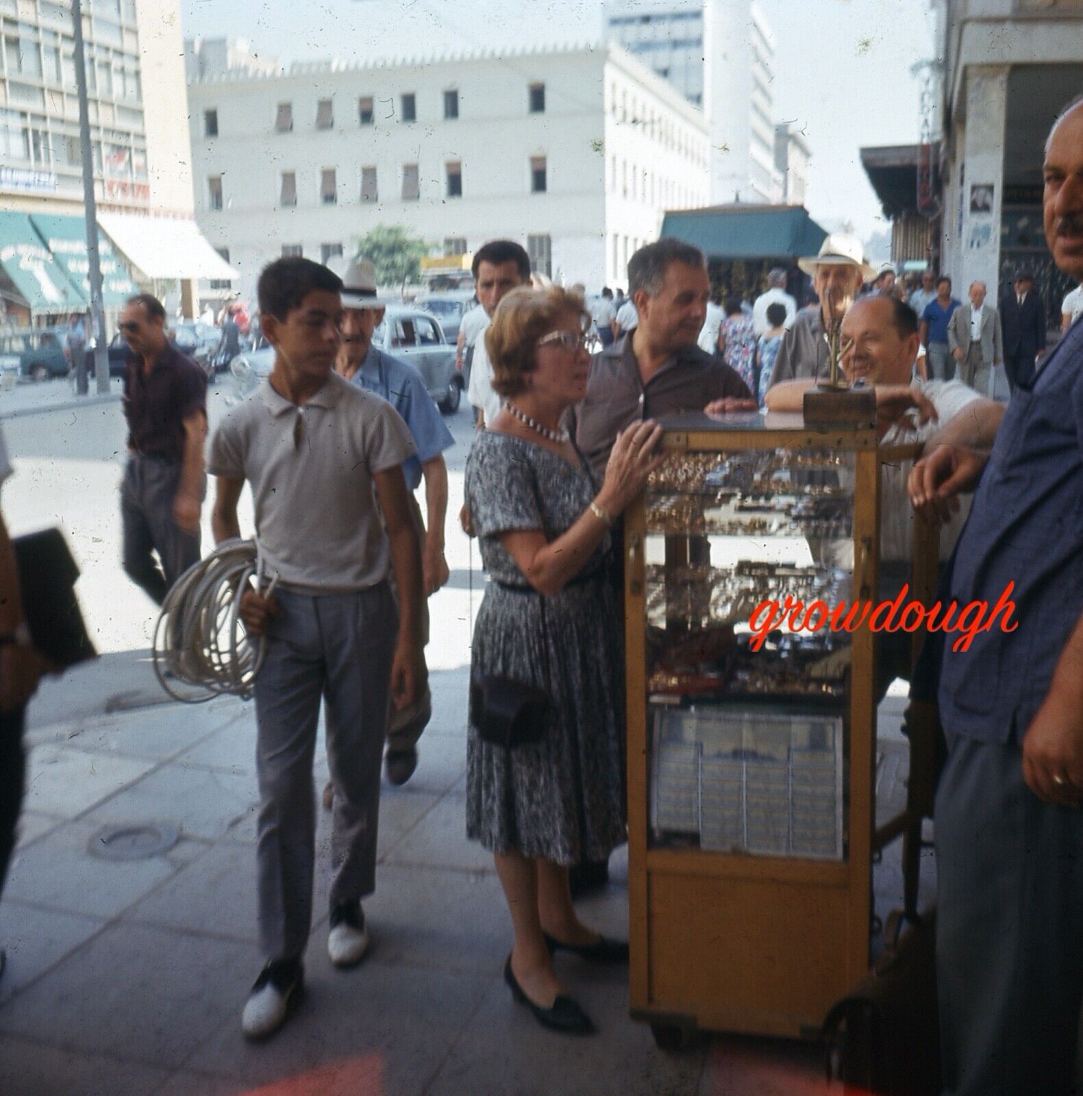 Original Athens Street Scenes Cars Stores Ads Photo Slides 1964