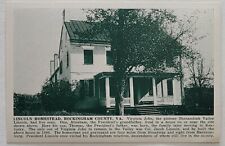 Lincoln homestead rockingham county Va SPH #p Virginia Postcard 1920's picture