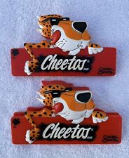 2000 Cheetos Chester Cheetah Magnetic Chip Bag Clips - Lot of 2 picture