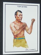 IDEAL ALBUMS CARD 1991 BOXING GREATS ILL. JOHN WALLACE #22 TOM SAYERS BOXING picture