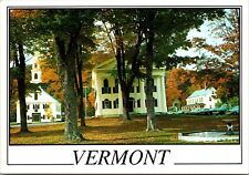 Newfane Vermont Congregational Church Windham County Nature Chrome Postcard UNP picture