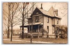RPPC Home of George W Tucker Downers Grove Illinois IL UNP Postcard R14 picture