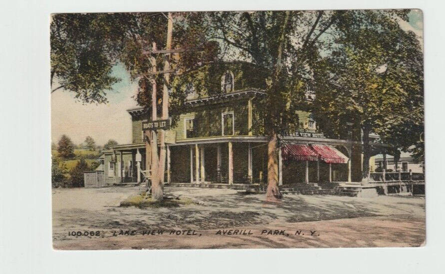 Averill Park Rensselaer County NY~Lake View Hotel~Early Postcard