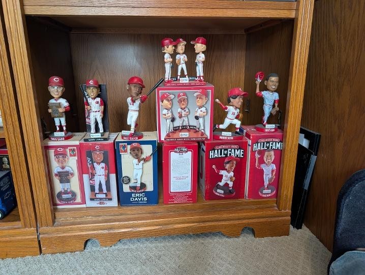 1990 Reds World Series Champ Bobblehead Set-Larkin, Sabo, Davis, Nasty Boys, 1990 Reds World Series Champ Bobblehead Set-Larkin, Sabo, Davis, Nasty Boys,