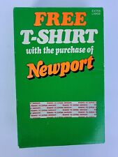 NOS Newport Cigarettes Vintage Lorillard Promotional XL T-Shirt in Original Box picture