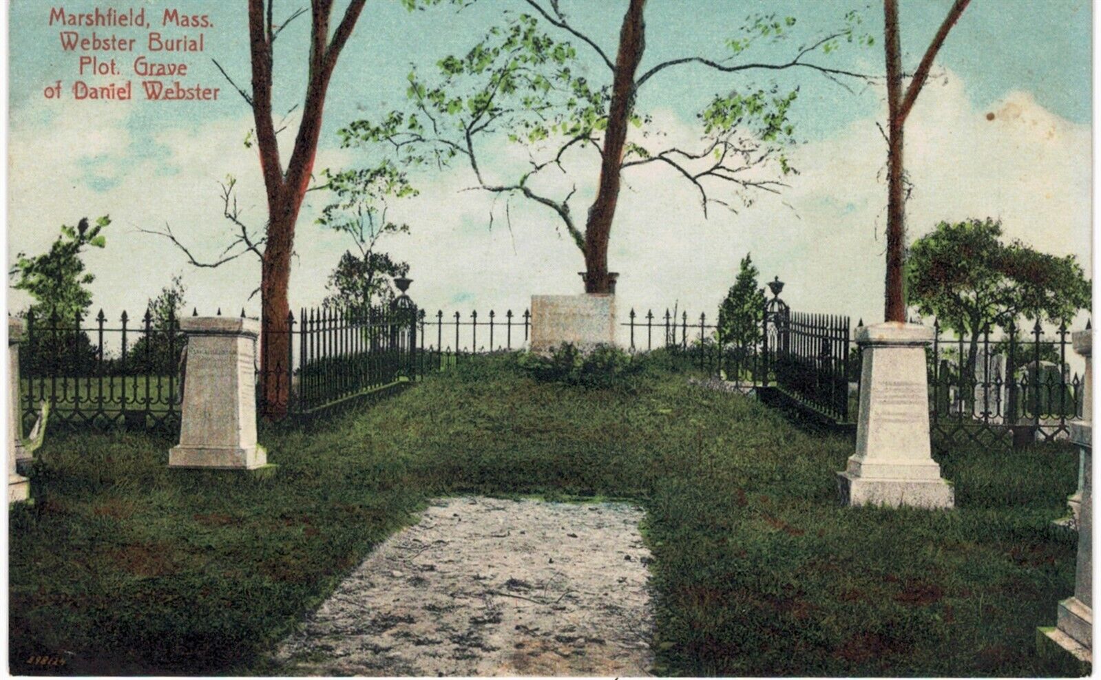 Marshfield Webster Burial Plot Daniel Webster Grave 1910 Unused MA 