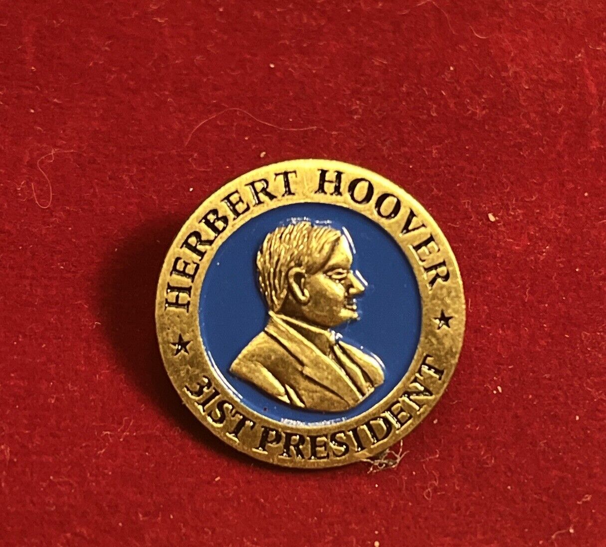 Herbert Hoover 31st President Collectible Lapel Pin LW Bristol Classics