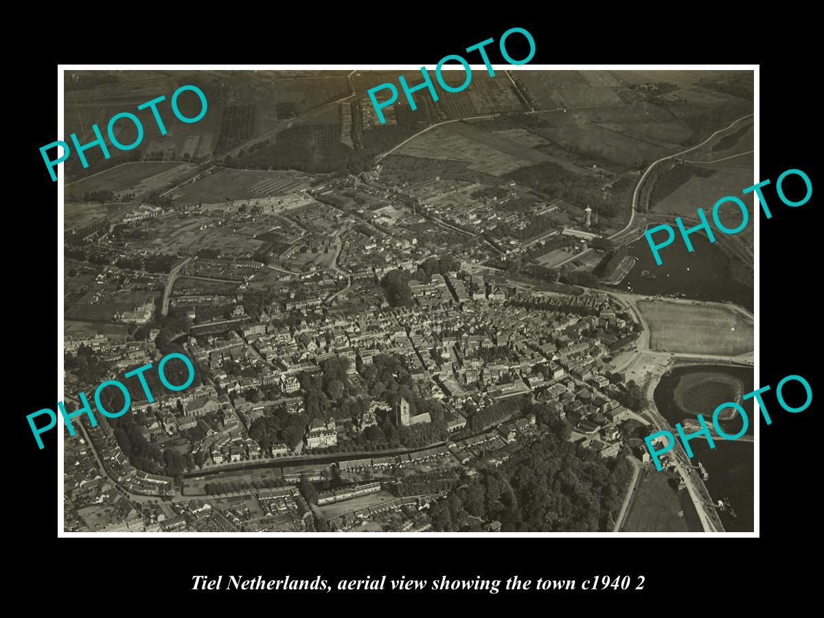 OLD LARGE HISTORIC PHOTO TIEL NETHERLANDS HOLLAND TOWN AERIAL VIEW c1940 2 OLD LARGE HISTORIC PHOTO TIEL NETHERLANDS HOLLAND TOWN AERIAL VIEW c1940 2