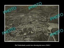 OLD LARGE HISTORIC PHOTO TIEL NETHERLANDS HOLLAND TOWN AERIAL VIEW c1940 2 picture