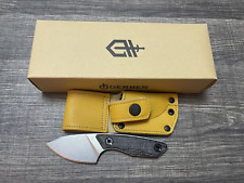 Gerber Stowe Fixed Blade Knife, Black Micarta Handles, Yellow Sheath 30-001905  picture