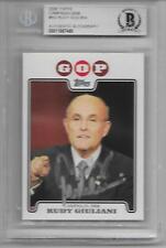 Rudy Giuliani BORAT STAR Donald Trump Lawyer GOP Yankee Card Auto BGS Autograph picture