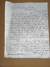 1846 Dispute Letter: Signed Morgan Johnson Captain of Milly Cook Ship Wilson NY picture