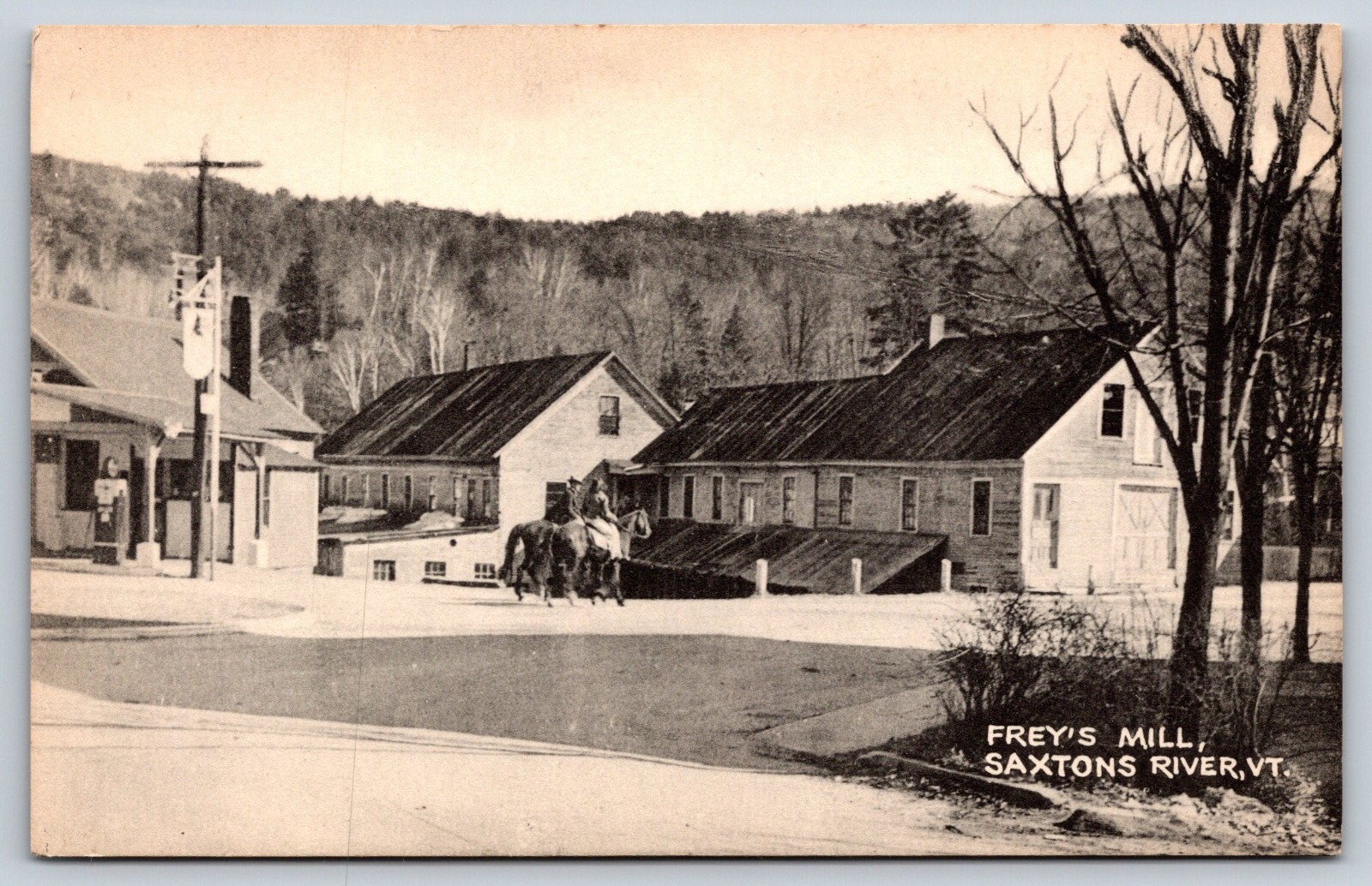 Frey's Mill Saxtons River Vermont VT Vintage Postcard