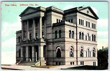 c1910s Jefferson City, MO Post Office Building Litho Photo Wheelock Postcard A60 picture