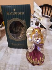 Waterford Holiday Heirlooms Lismore Angel Christmas Ornament Hand Blown Germany picture