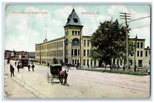 1910 National Sewing Machine Works Horse Exterior Belvidere Illinois IL Postcard picture