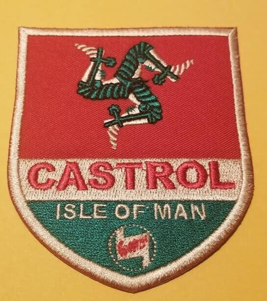 Embroidered CASTROL ISLE OF MAN Patch *