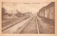Postcard Erie Railroad Train Depot Station in Creston, Ohio~125267 picture