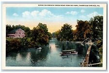 Cambridge Springs Pennsylvania PA Postcard Scene French Creek Near Perkins Park picture
