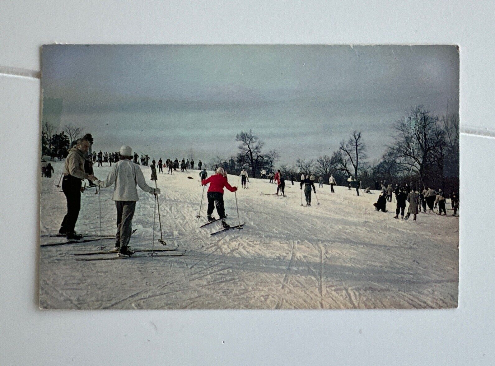 Practice Slope Skiing Craftsbury Vermont Vintage Postcard