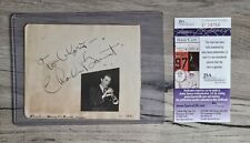 Charlie Barnet Jazz Saxophonist Auto JSA Signed Vintage Album Page Died 1991 picture