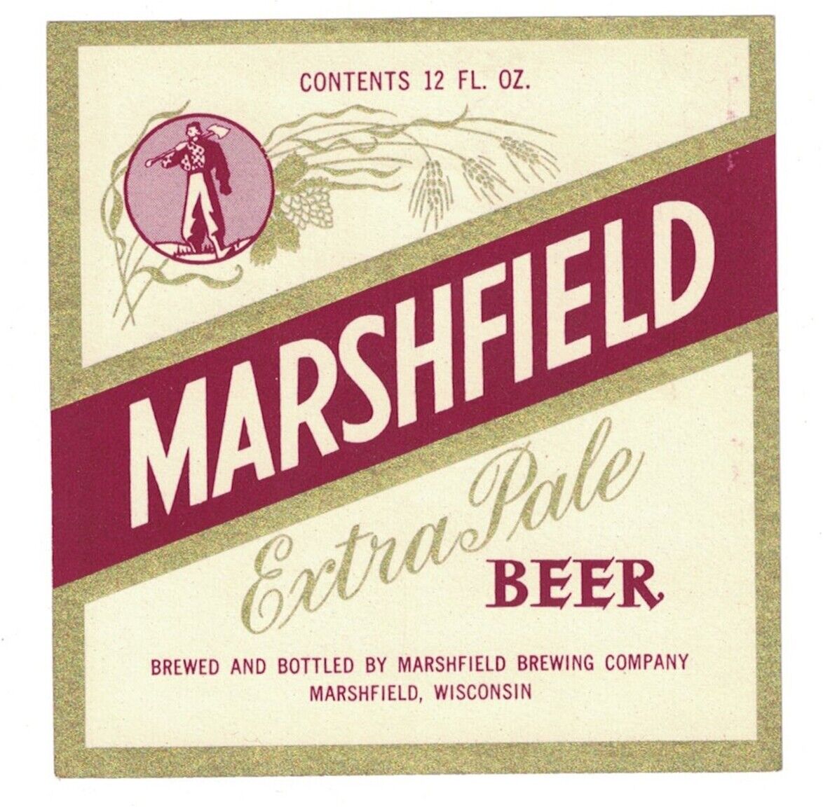Marshfield Extra Pale Ale Beer Label