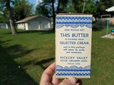 1935 Hickory Valley Co-Op Creamery Farley Iowa Butter Container picture