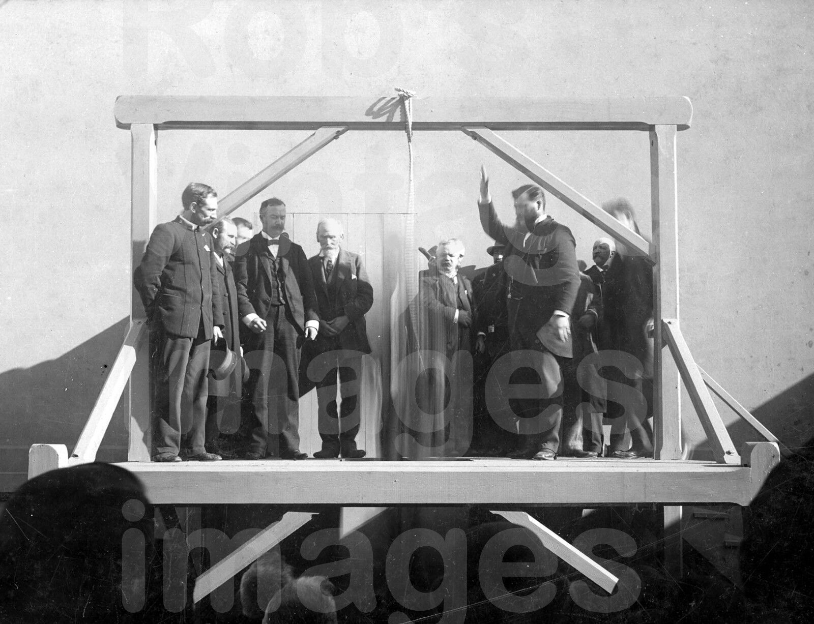Old West Hanging Photo Public Execution Moment Of Death1890 Capitol Punishment  