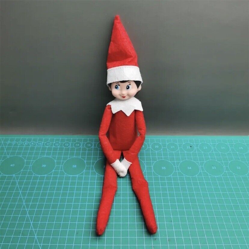 Elf On The Shelf Plush Toy | Novelty Long Bendy Christmas Elves Doll | 12 Inches