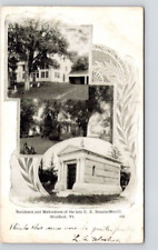 POSTCARD RESIDENCE & MALLSOLEUM FORD OF U. S. SENATOR MORRILL STRAFFORD  VERMONT picture