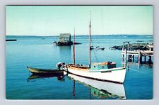 Lunenburg Nova Scotia-Canada, Fisherman's Boat, Antique Vintage Postcard picture