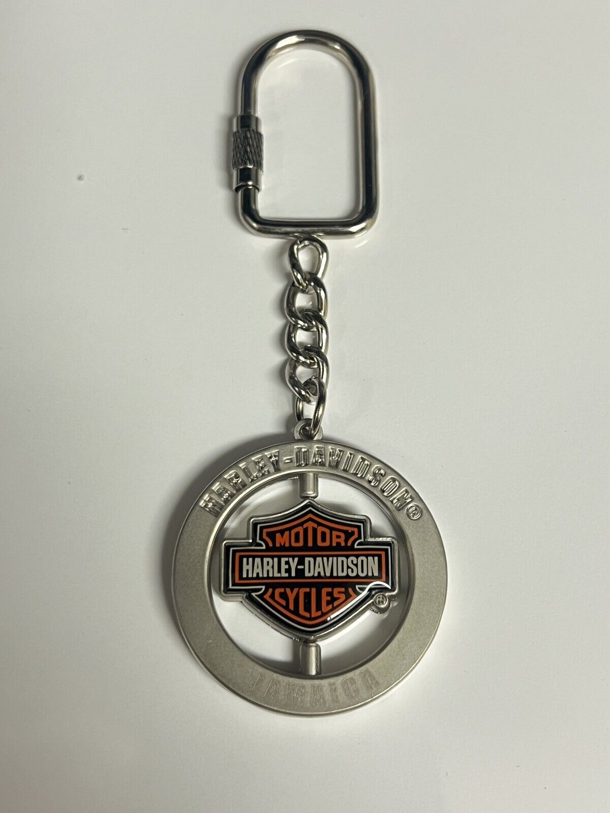 Harley Davidson® Motorcycles JAMAICA Bar & Shield Key Chain Keychain Genuine