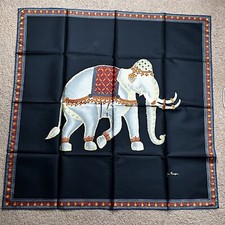 Vintage Jim Thompson Signed Thai Silk Elephant Print-Beautiful-Large-Frame It picture