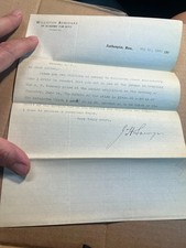 1903 Williston Seminary Academy for Boys Easthampton Mass Typed Letter picture