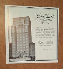 Vintage NY Architecture Travel - Hotel Fairfax - 116 E 56th St - 1937 Art AD picture